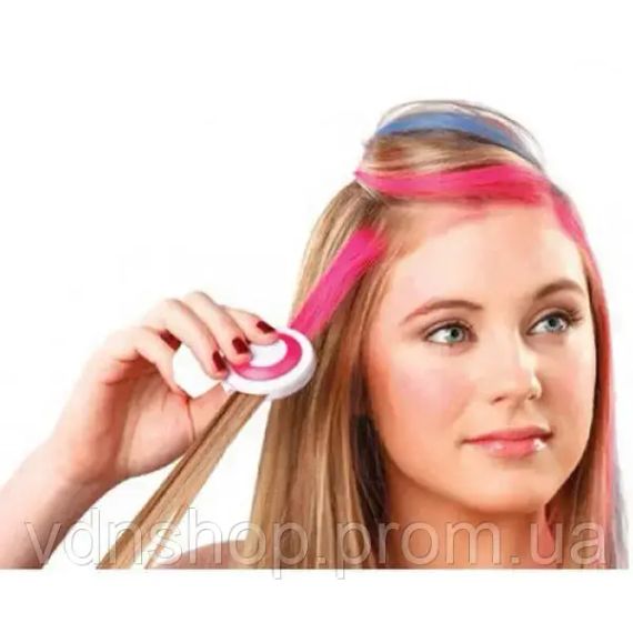 Кольорові крейди для фарбування волосся Hot Huez 4 кольори | Зображення 3