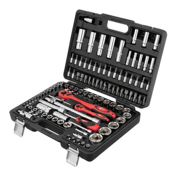 Професійний набір інструментів 1/2", 1/4", 108 од., Cr-V INTERTOOL ET-6108