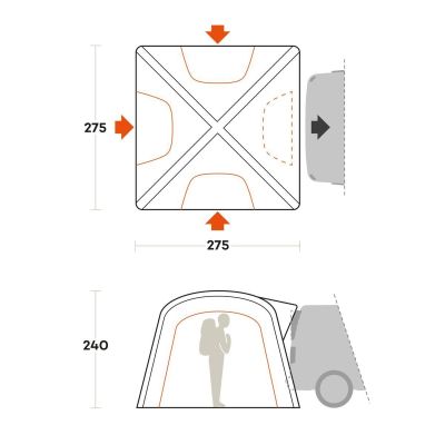 Палатка Ferrino Wander Trunk Sand (92016QSS) (931775) | Зображення 2