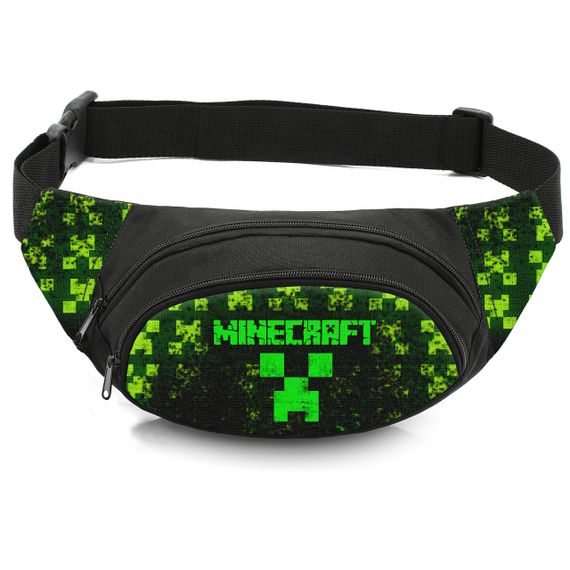 Сумка-бананка дитяча з принтом Minecraft поясна сумка для хлопчика (4514)