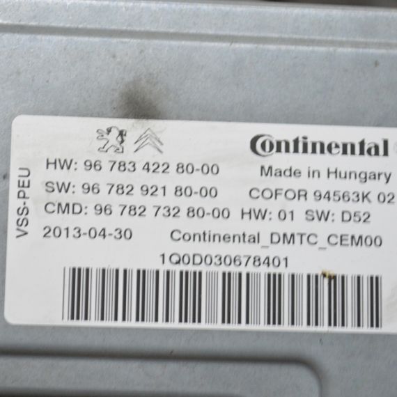 Електронний блок управління Citroen Berlingo 2008-... Модуль старт стоп Сітроен Берлінго 9678342280 9678292180 | Зображення 2