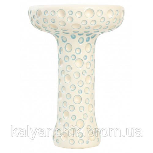 Чаша для кальяну ETNA Phunnel Dot Glaze White