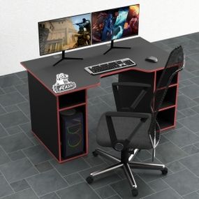 Стол компьютерный Comfy-Home Rasin RS-2 черныйкрасный