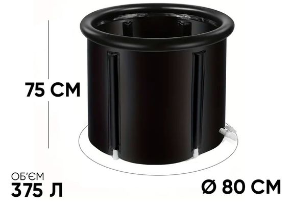 Каркасна крижана кріо ванна EasyFit круглий басейн для оздоровлення (EF-2306) | Зображення 2