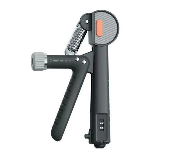 Еспандер кистьовий з лічильником PowerPlay PP-4401 з регульованим навантаженням 10-60 кг, Чорний (PP_4401_Black)