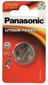 Батарейка Panasonic литиевая CR2450 блистер, 1 шт. (CR-2450EL/1B)