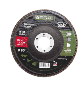 Диск пелюстковий торцевий d125мм T27 P80 APRO
