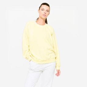 Кофта флісова жіноча для фітнесу жовта - 2XL