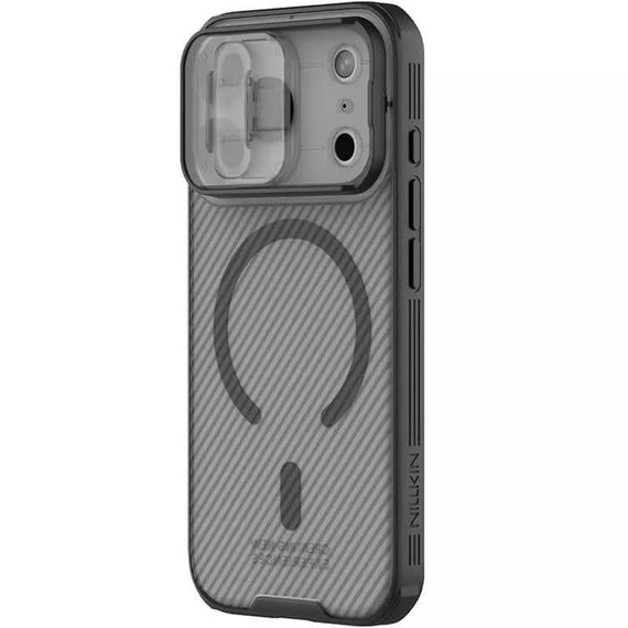 Карбонова накладка Nillkin CamShield Pro Magnetic для Apple iPhone 17 Pro Max (6.9") Transparent black | Зображення 2