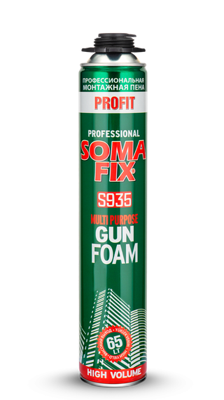 Піна монтажна SOMAFIX PROFIT 800мл 65л S935 (всесезонна)