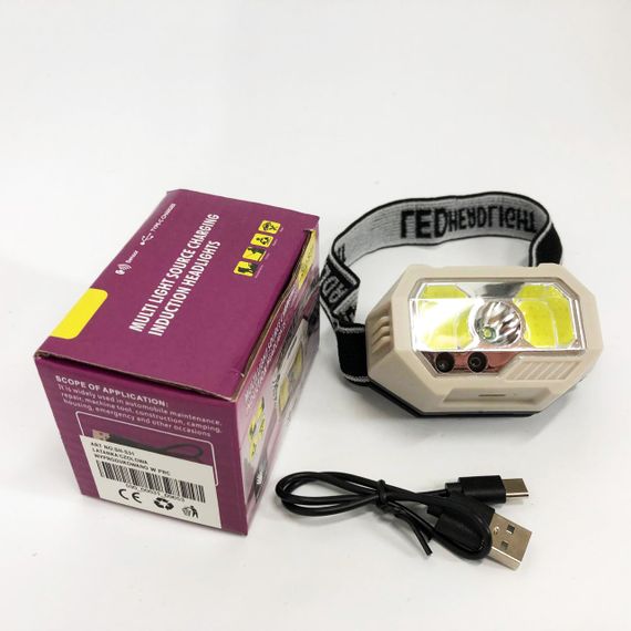 Тактический фонарь на голову SH-S31-XPE+COB(white+red), Яркий светодиодный мощный фонарь SO-41 | Зображення 1