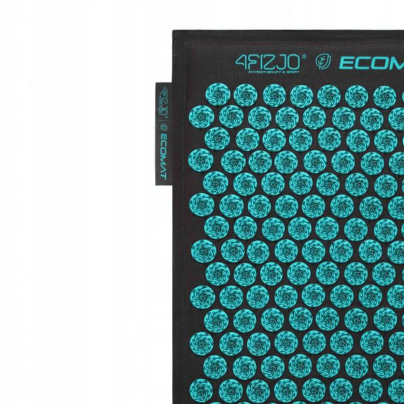 Килимок акупунктурний з подушкою 4FIZJO Eco Mat Аплікатор Кузнєцова 4FJ0421 Black/Blue (P-5907739316684) | Зображення 1