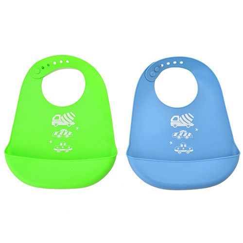 Слюнявчик силіконовий Stenson MH-3404-1 29х23 см