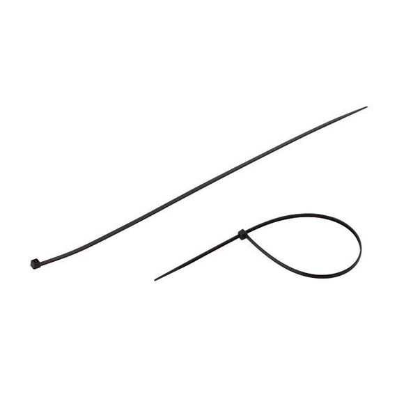 Хомут пластиковий 3,6*300 мм, чорний, 100 од. INTERTOOL TC-3631 | Зображення 2