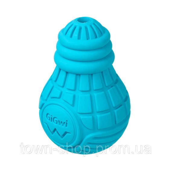 Игрушка для собак Лампочка резиновая GiGwi Bulb Rubber, резина, S, голубая | Зображення 1