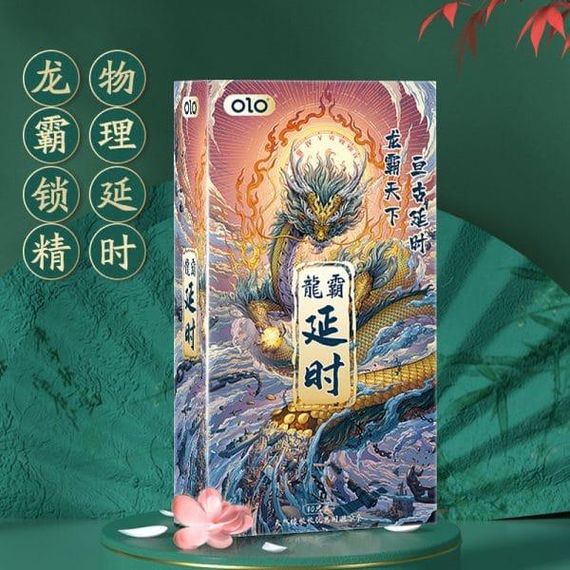 Ароматизовані ультратонкі текстуровані анатомические презервативи з гіалуроновою кислотою і пролонгуючим ефектом OLO - Dragon King