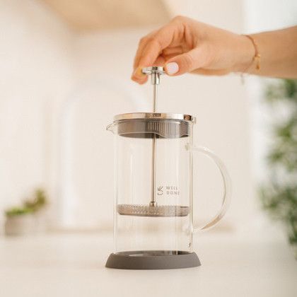 Френч-прес Well Done WD-8038B із термостійкого скла 800 мл | Зображення 3
