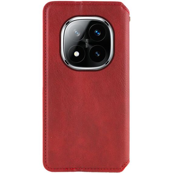 Шкіряний чохол-книжка GETMAN Cubic (PU) для Xiaomi Redmi Note 15 Pro 4G Червоний | Зображення 2