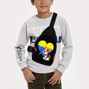 Сумка через плече дитяча Пес Патрон 29х17 см сумка слінг для хлопчика (02135)