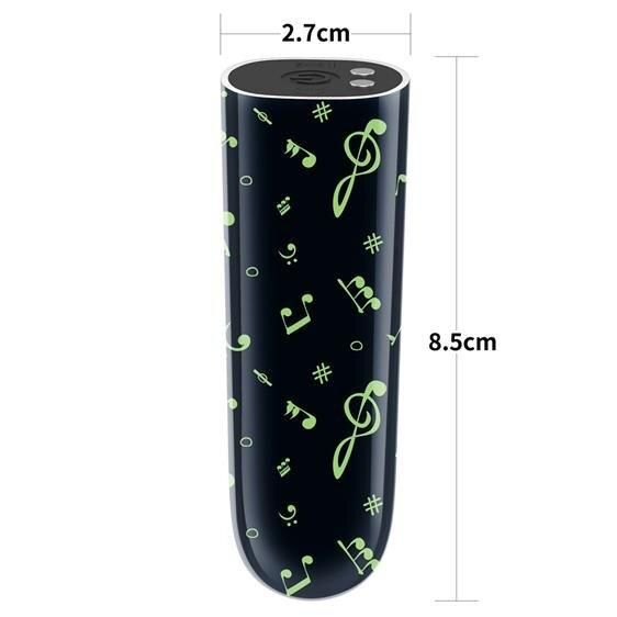 Вибропуля - Rechargeable Glow-in-the-dark Music Massager sexstyle | Зображення 2