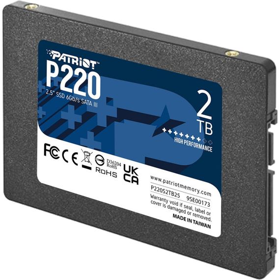 Накопичувач SSD 2.5" 2TB P220 Patriot (P220S2TB25) | Зображення 1