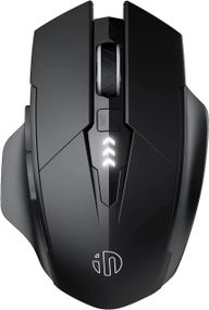 Мышь беспроводная INPHIC F1 с USB 2.4Gz, аккумулятором, 1600 DPI, mate black. С ИНДИКАТОРОМ ЗАРЯДА