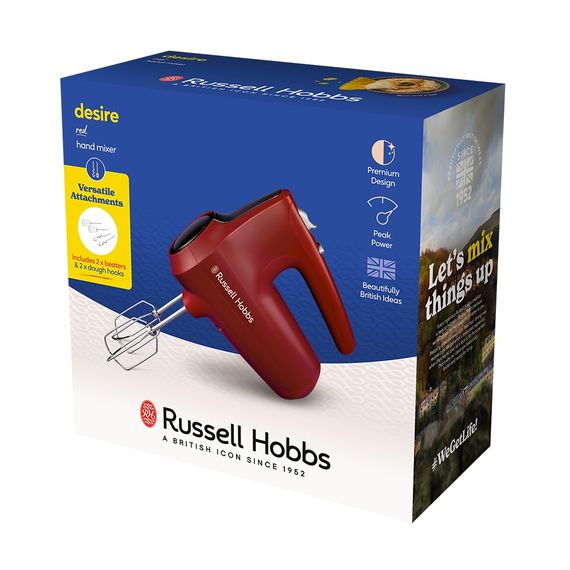 Міксер Russell Hobbs ручний Desire Red, 185Вт, червоний (27150-56) | Зображення 6