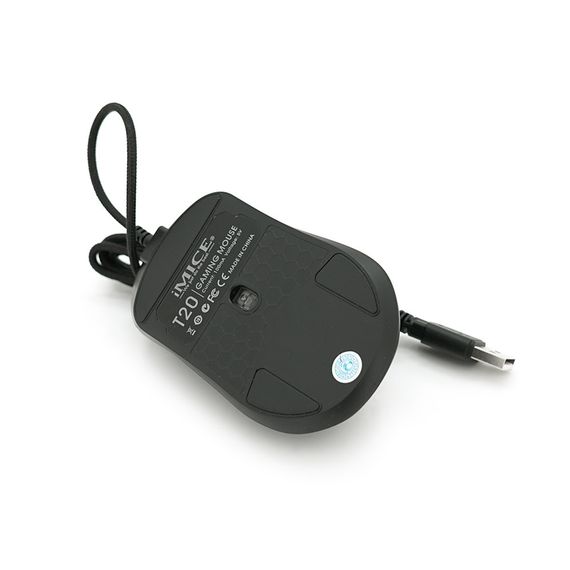 Мышь ведущая iMICE T20.6 кнопок, 1000/1600/3200/6400 DPI, Led Lighting, 1.5м | Зображення 3