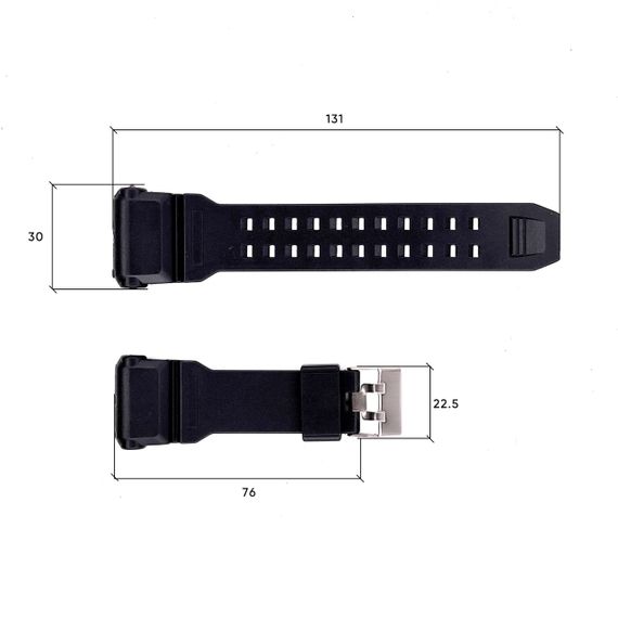 Ремешок для часов Skmei 1742BK Black | Зображення 2