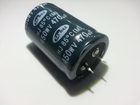 470mkf - 450v mini HJ 30*45 SAMWHA, 85°C конденсатор електролітичний