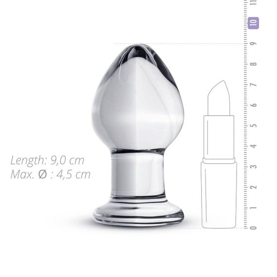 Скляна анальна пробка Gildo Glass Buttplug No. 26 Sex Aura | Зображення 2