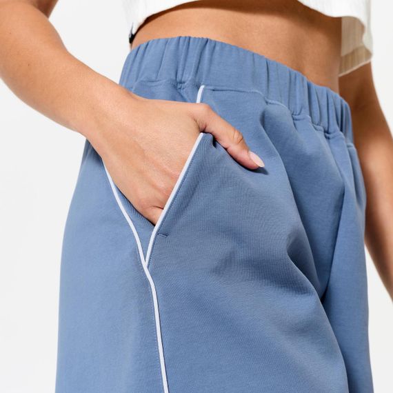 Шорти жіночі блакитні/білі - XL | Зображення 4