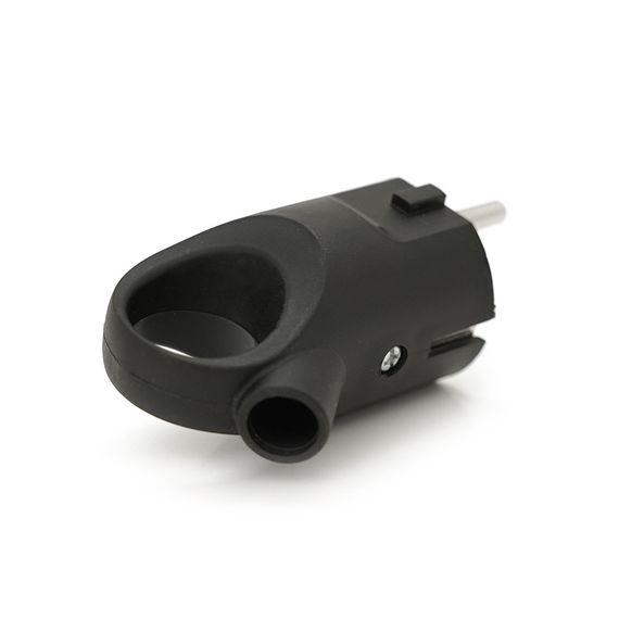 Вилка с заземлением угловая с кольцом, 16A 250V, A112B, Black, Q35 | Зображення 1