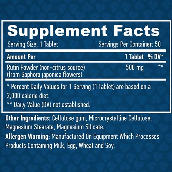 Рутин Haya Labs Rutin 50 Tabs | Зображення 1