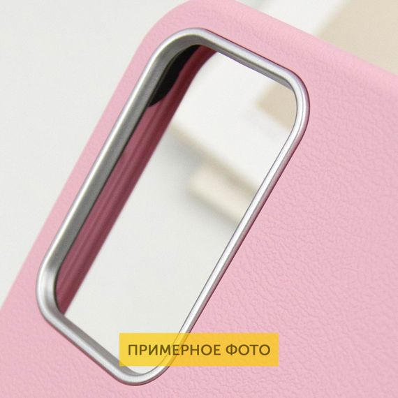 Шкіряний чохол Leather Case Metal Buttons для Xiaomi Redmi A3 Light Pink | Зображення 5