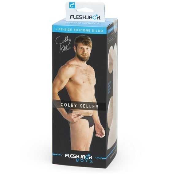 Фалоімітатор із мошонкою реалістичний Fleshjack Boys COLBY KELLER DILDO, тілесний, 19 см х 6 см Sex Aura | Зображення 4