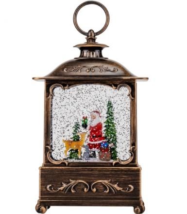 Новорічний нічник вінтажний ліхтар XMAS WDL-24073A 27 см (47695-10098_989) | Зображення 3