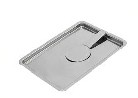 Піднос для рахунків з нержавіючої сталі 18х13,5 см
