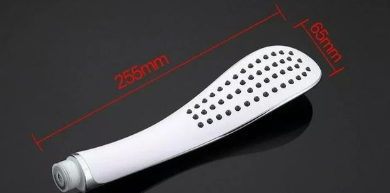 Душова лійка Gappo 1-режим, білий G01 | Зображення 1