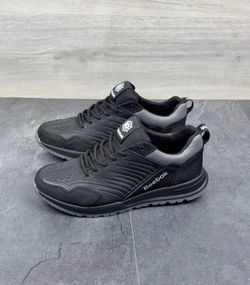Демісезонні шкіряні кросівки Reebok  чорні
