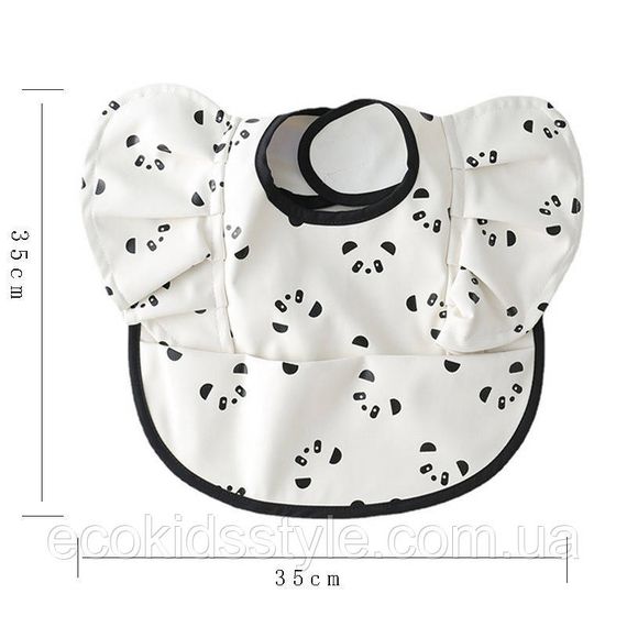 Дитячий багаторазовий не промокаючий нагрудник фартушок з рюшами | Зображення 9