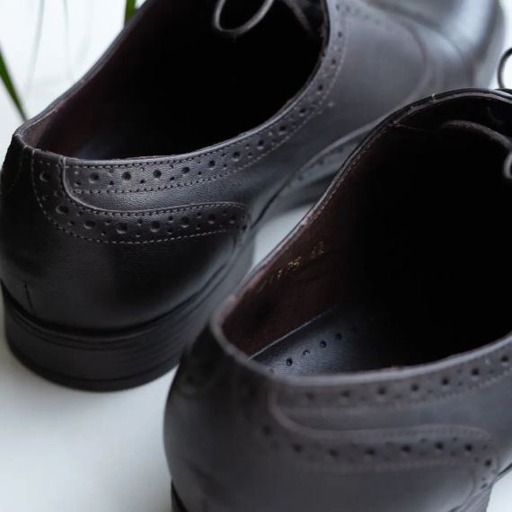 Коричневі туфлі зі шнурівкою 41 розмір | Зображення 1