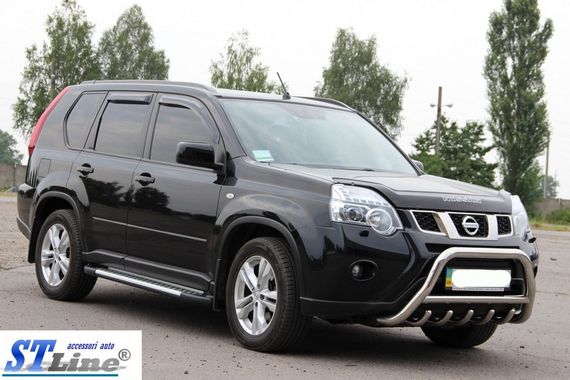 Передняя защита WT003 (нерж) для Nissan X-trail T31 2007-2014 гг | Зображення 4