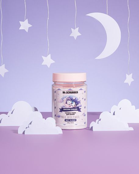 Пудра для ванни Mr. Scrubber Magic Bath Powder Unicorn Dreams (100 ml) | Зображення 1
