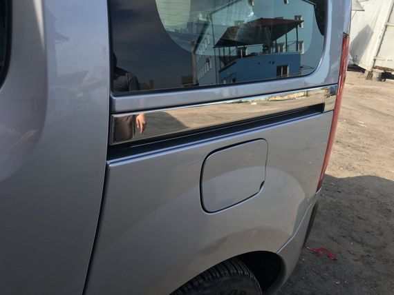 Молдинг під зсувну двері (2 шт., нерж.) для Renault Kangoo 2008-2020 рр | Зображення 2