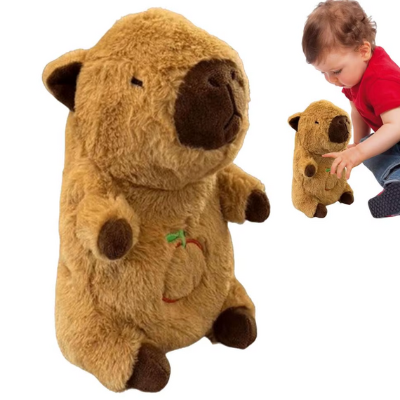 М'яка іграшка нічник у вигляді Капібари, інтерактивна іграшка плюшева обіймашка для сну | Зображення 7