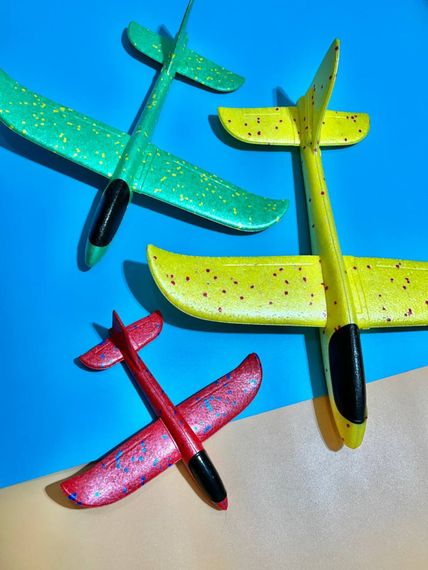 Детский метательный самолёт-планер C28006(Green) длина 24 см | Зображення 4