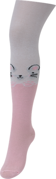 Колготи для дівчинки Twinsocks 86-92, 98-104, 110-116 білі з рожевою мишкою | Зображення 2