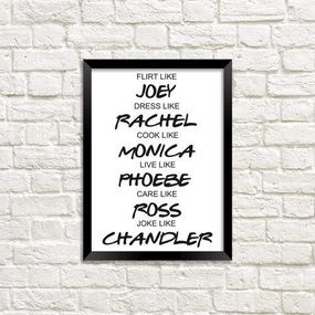 Постер у рамці Friends A4 (MT4_18M024)