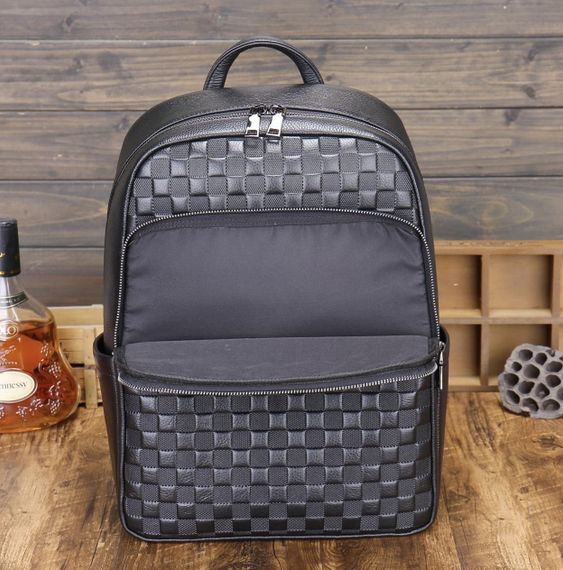 Рюкзак чоловічий шкіряний. Чорний міський рюкзак для ноутбука та документів Tiding Bag 63989 | Зображення 7